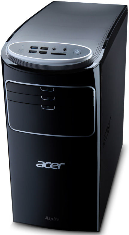 Acer Aspire AME600-MO338 Intel® Core™ i7 i7-3770 12 GB DDR3-SDRAM 2 TB HDD AMD Radeon HD 7350 Windows 8 Desktop PC Black