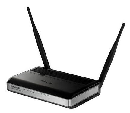 ASUS DSL-N12U wireless router Fast Ethernet Black, Silver