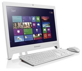 Lenovo C245 AMD E E1-1200 47 cm (18.5") All-in-One PC 4 GB DDR3-SDRAM 500 GB HDD Windows 8 Wi-Fi 4 (802.11n) White
