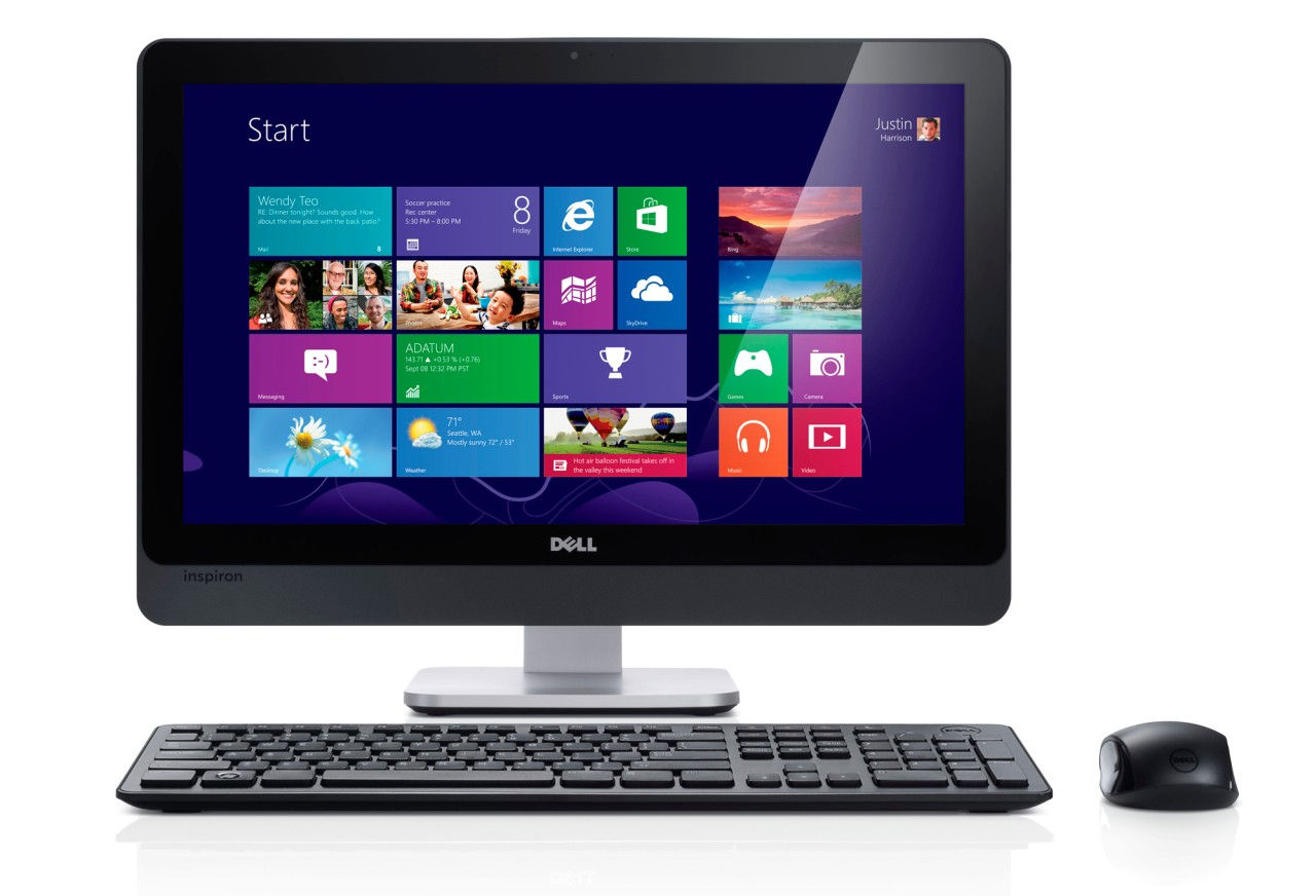 DELL Inspiron One 2330 Intel® Core™ i5 i5-3330S 58.4 cm (23") 1920 x 1080 pixels All-in-One PC 4 GB DDR3-SDRAM 1 TB HDD Windows 8 Black, Silver
