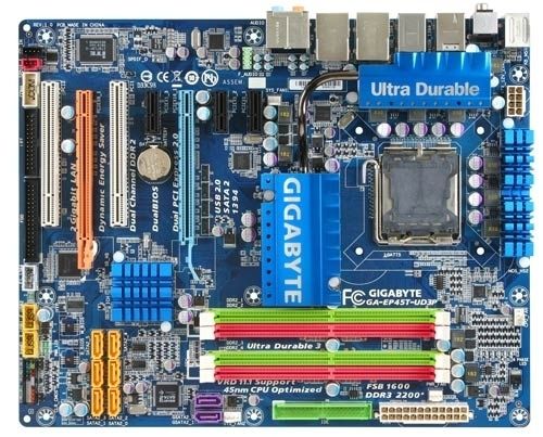 GIGABYTE GA-EP45T-UD3P motherboard LGA 775 (Socket T) ATX