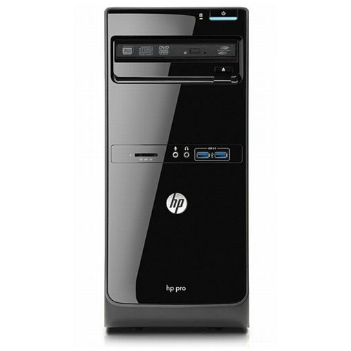 HP Pro 3500 MT Intel® Core™ i3 i3-3220 4 GB DDR3-SDRAM 500 GB HDD Windows 7 Professional Micro Tower PC Black