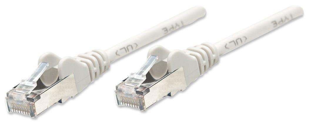 Intellinet Network Patch Cable, Cat5e, 2m, Grey, CCA, SF/UTP, PVC, RJ45, Gold Plated Contacts, Snagless, Booted, Lifetime Warranty
