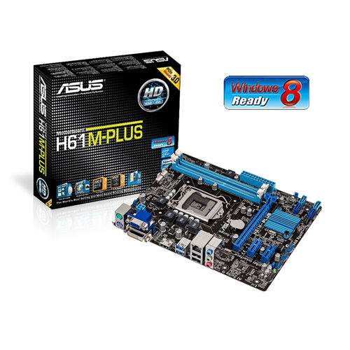 ASUS H61M-PLUS motherboard Intel® H61 LGA 1155 (Socket H2) micro ATX