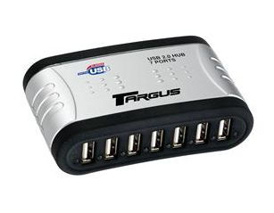 Targus PAUH212U interface hub 480 Mbit/s Silver