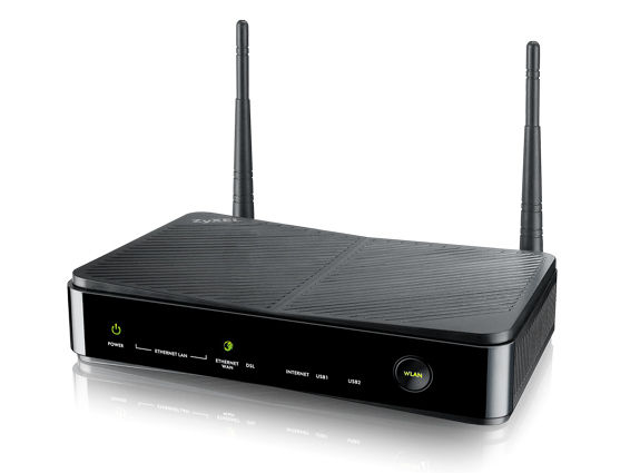 Zyxel SBG3300-N wireless router Gigabit Ethernet Black