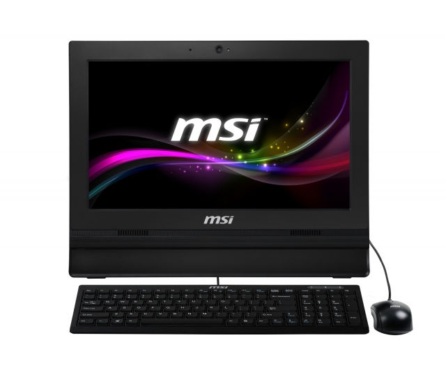 MSI AP1622-BC8472G32XXSX Intel® Celeron® 847 39.6 cm (15.6") 1366 x 768 pixels Touchscreen All-in-One PC 2 GB DDR3-SDRAM 320 GB HDD Black
