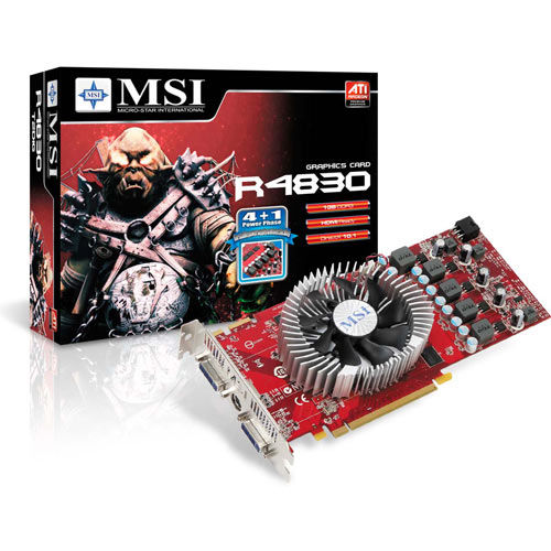 MSI R4830-T2D1G-OC graphics card 1 GB GDDR3