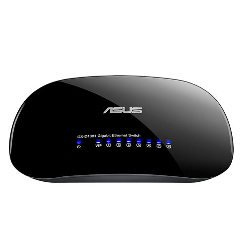 ASUS GX-D1081 V3 network switch Unmanaged Gigabit Ethernet (10/100/1000) Black