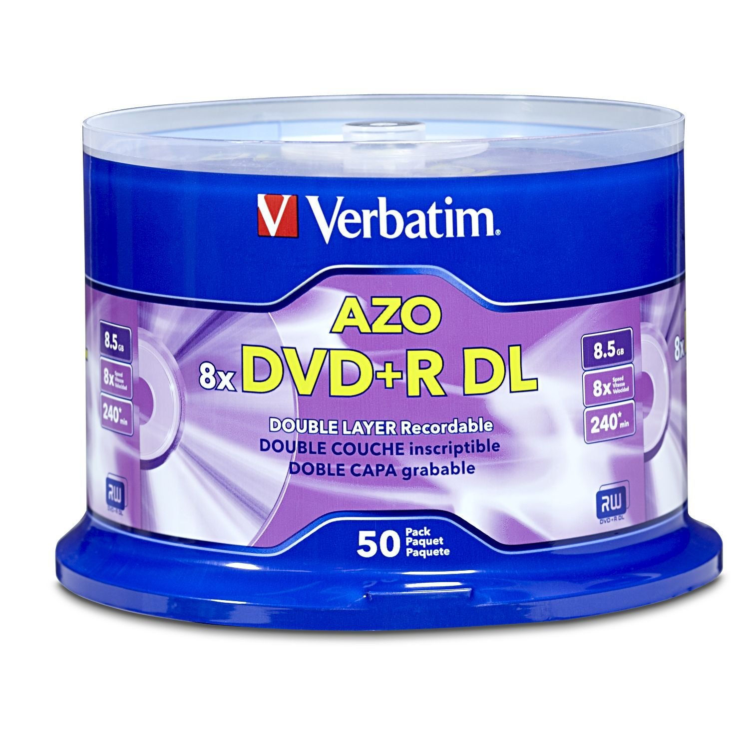 Verbatim DVD+R DL 8.5GB 8X 50 pk 50 pc(s)