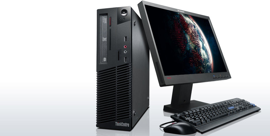 Lenovo ThinkCentre M72e Intel® Core™ i3 i3-2120 4 GB DDR3-SDRAM 500 GB Windows 7 Professional SFF PC Black