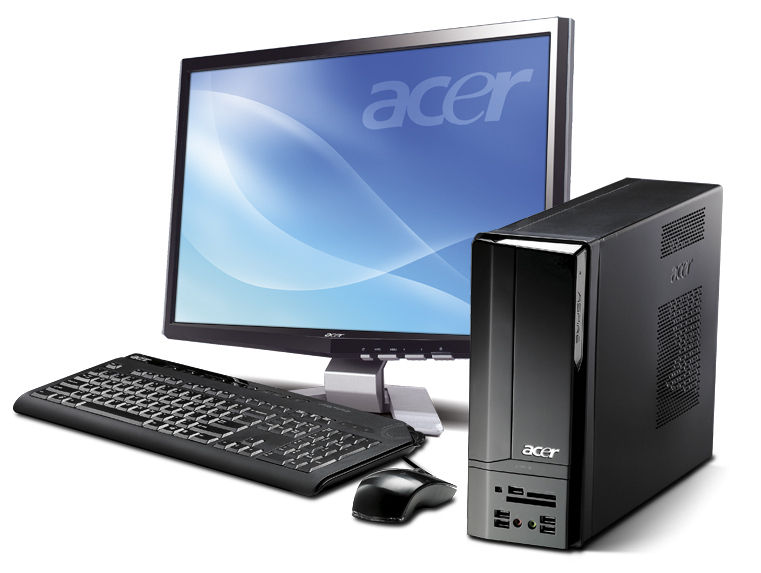 Acer Aspire X1300- X223HQ AMD Athlon X2 7450 4 GB DDR2-SDRAM 320 GB AMD Radeon HD 4350 Windows Vista Home Premium Tower PC