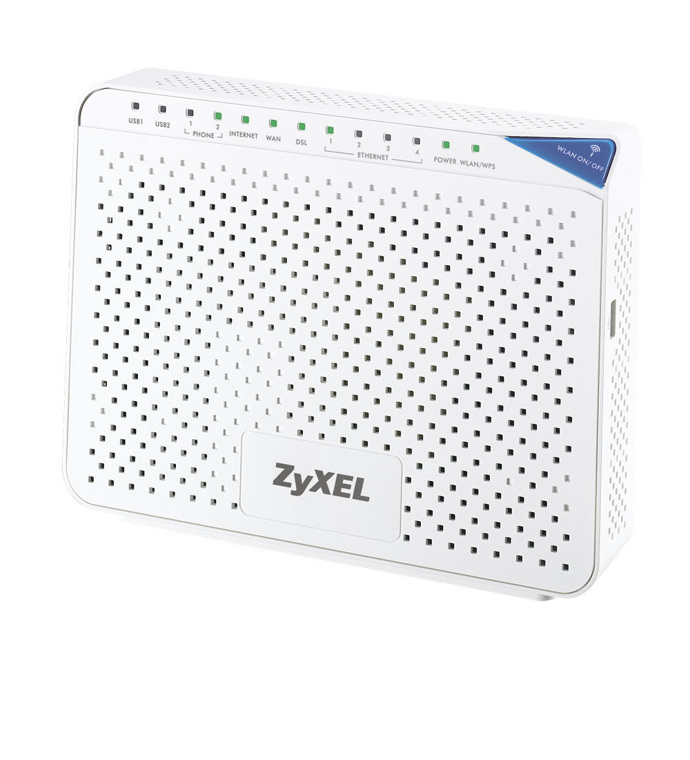 Zyxel 2812HNU-F3 wireless router Gigabit Ethernet White