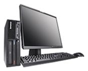 Lenovo ThinkCentre M58p Small Form Factor Intel® Core™2 Duo E8400 2 GB DDR3-SDRAM 160 GB Intel® GMA 4500M Windows Vista Business SFF PC Black