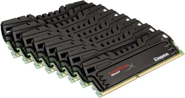 HyperX KHX21C11T3FK8/64X memory module 64 GB 8 x 8 GB DDR3 240-pin DIMM