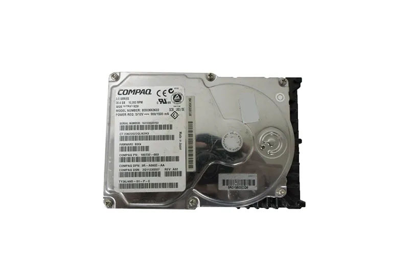 180732-003 - HP 36.4GB SCSI 10000RPM 3.5-Inch Hard Drive