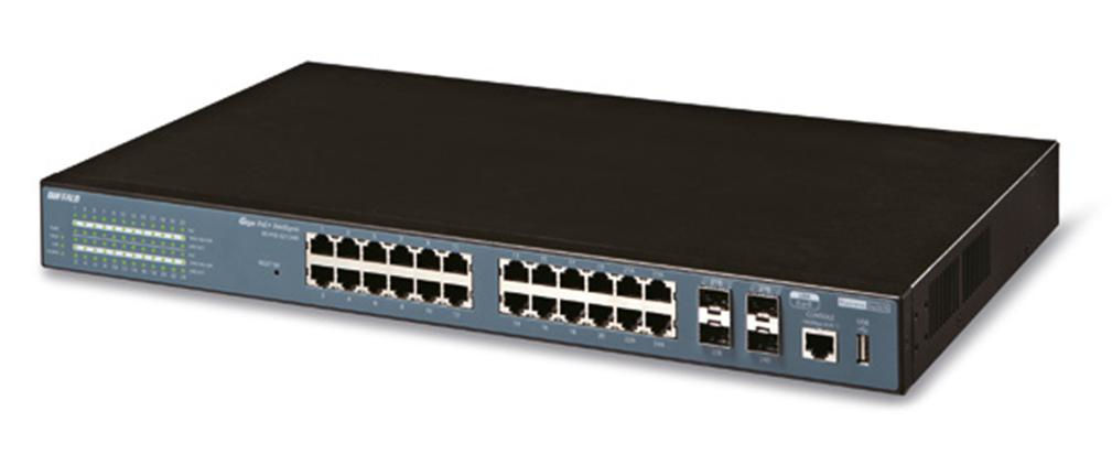 Buffalo BS-POE-G2124M-EU network switch L2 Gigabit Ethernet (10/100/1000) Power over Ethernet (PoE) 1U Black
