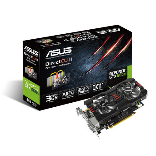 ASUS GTX660 TI-DC2-3GD5 graphics card NVIDIA GeForce GTX 660 Ti 3 GB GDDR5