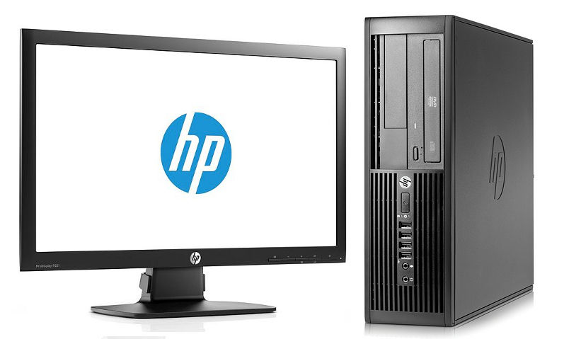 HP Compaq Pro 4300 SFF + ProDisplay P221 Intel® Pentium® G645 4 GB DDR3-SDRAM 250 GB HDD Windows 8 PC Black