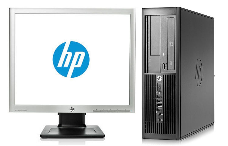 HP Compaq Pro 4300 SFF + Compaq LA1956x Intel® Pentium® G645 4 GB DDR3-SDRAM 250 GB HDD Windows 8 PC Black