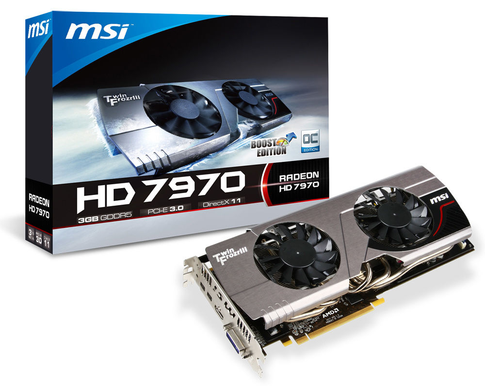 MSI V277-031R graphics card AMD Radeon HD7970 3 GB GDDR5