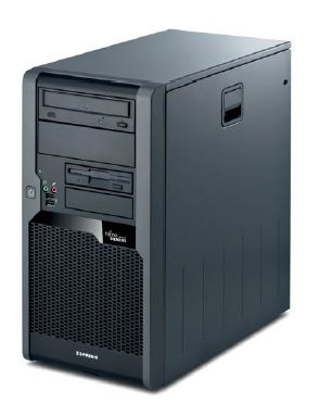 Fujitsu ESPRIMO P5730 Intel® Core™2 Duo E7300 2 GB DDR2-SDRAM 160 GB HDD Micro Tower PC Black