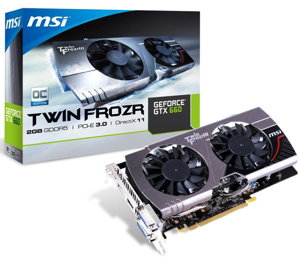MSI V287-035R graphics card NVIDIA GeForce GTX 660 2 GB GDDR5