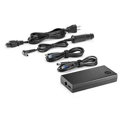 HP 90W Slim Combo USB power adapter/inverter Indoor Black