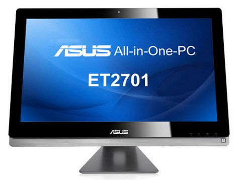 ASUS ET ET2701INTI-B087K All-in-One PC/workstation Intel® Core™ i7 i7-3770S 68.6 cm (27") 1920 x 1080 pixels Touchscreen 8 GB DDR3-SDRAM 1 TB HDD NVIDIA® GeForce® GT 640M Windows 8 Black, Silver
