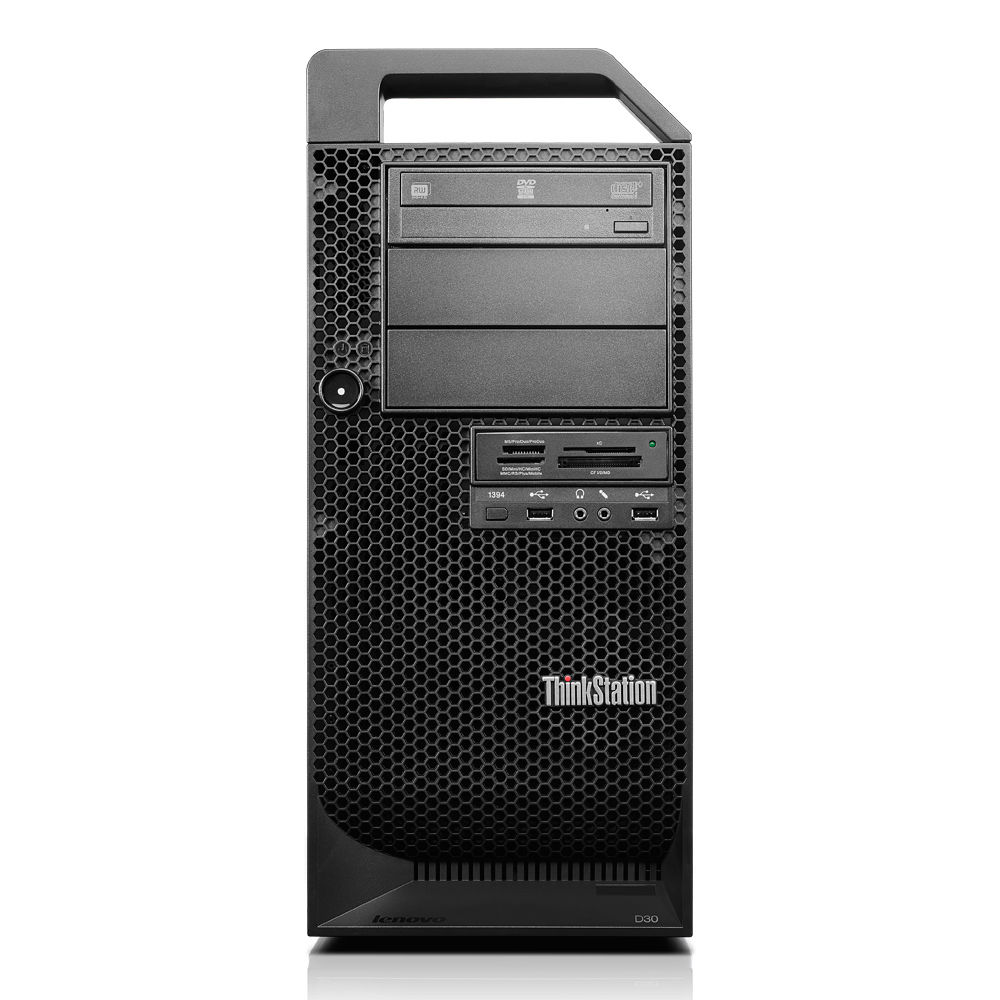 Lenovo ThinkStation D30 Intel® Xeon® E5 Family E5-2603 4 GB DDR3-SDRAM 500 GB HDD NVIDIA® Quadro® 600 Windows 7 Professional Tower Workstation Black