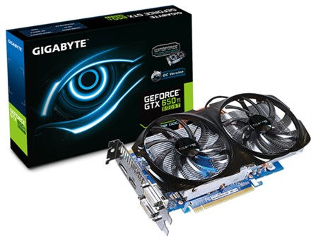 GIGABYTE GV-N65TBOC-1GD graphics card NVIDIA GeForce GTX 650 Ti 1 GB GDDR5