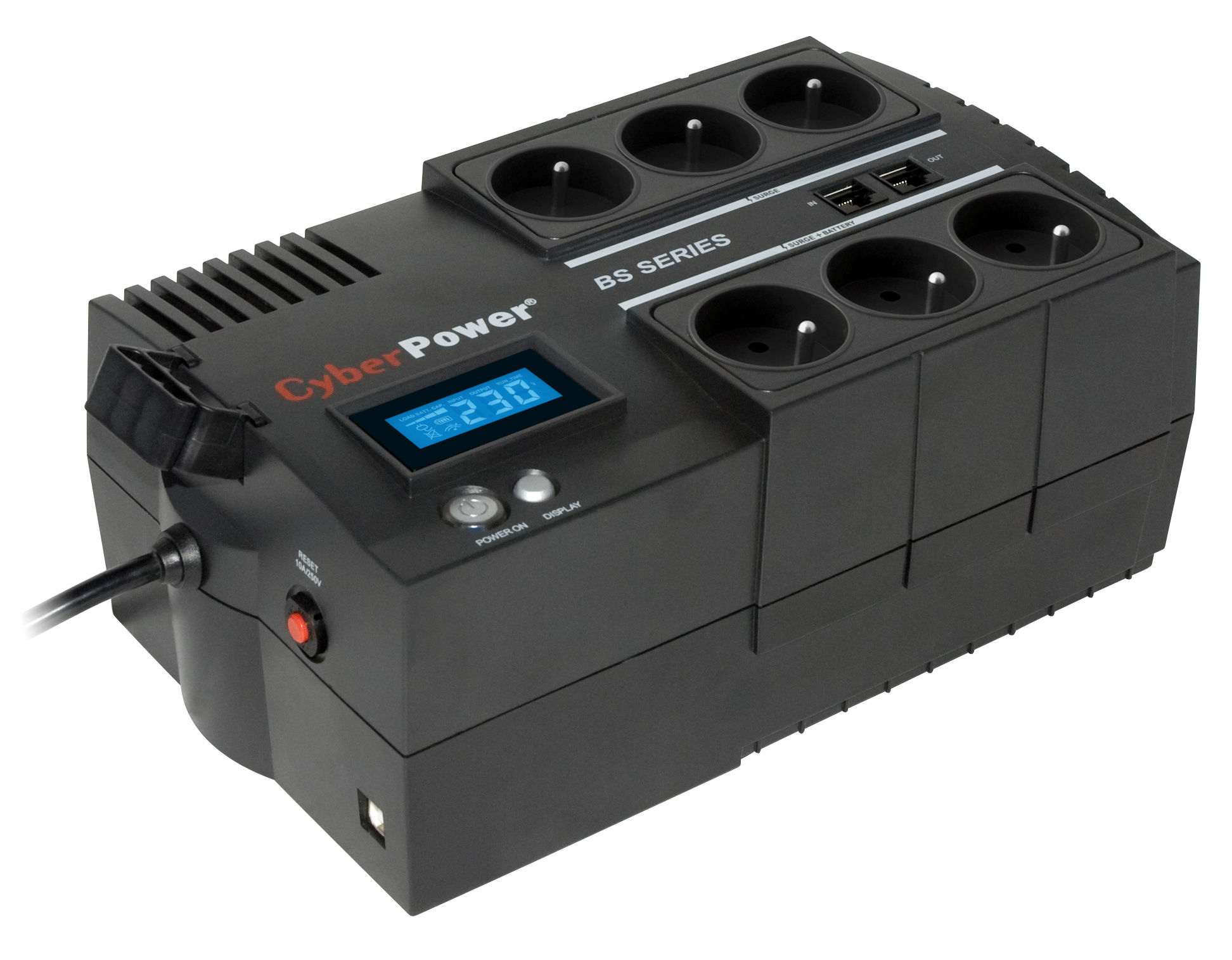 CyberPower BS850ELCD uninterruptible power supply (UPS) 0.85 kVA 510 W 6 AC outlet(s)