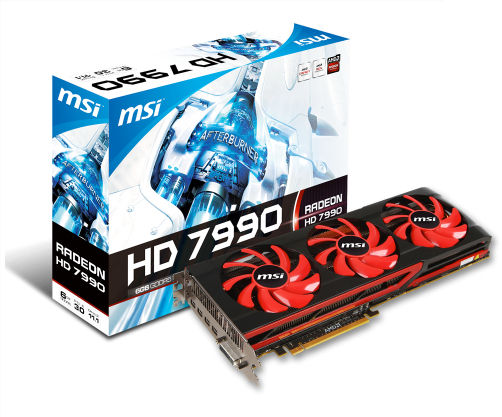 MSI R7990-6GD5 graphics card AMD Radeon HD7990 6 GB GDDR5