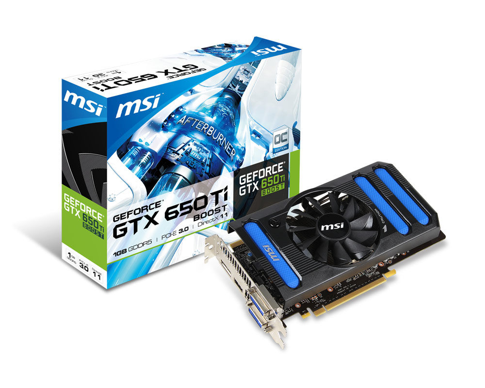 MSI V287-047R graphics card NVIDIA GeForce GTX 650 Ti BOOST 1 GB GDDR5