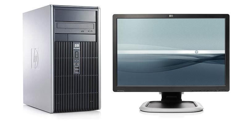 HP Compaq dc5800 Intel® Core™2 Duo E7300 2 GB DDR2-SDRAM 250 GB Intel® GMA 3100 Windows Vista Business Micro Tower PC