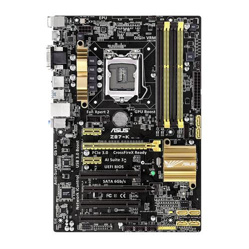 ASUS Z87-K Intel® Z87 LGA 1150 (Socket H3) ATX