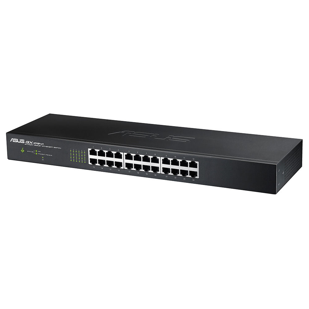 ASUS GX-D1241 V3 network switch Unmanaged Gigabit Ethernet (10/100/1000) Black