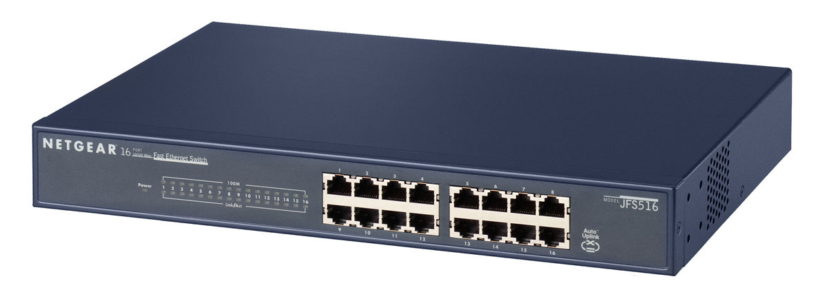 NETGEAR JFS516 Unmanaged Fast Ethernet (10/100) Grey