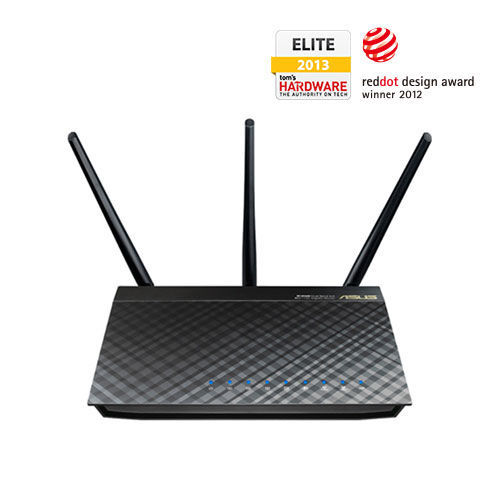 ASUS RT-AC66U wireless router Gigabit Ethernet Dual-band (2.4 GHz / 5 GHz)