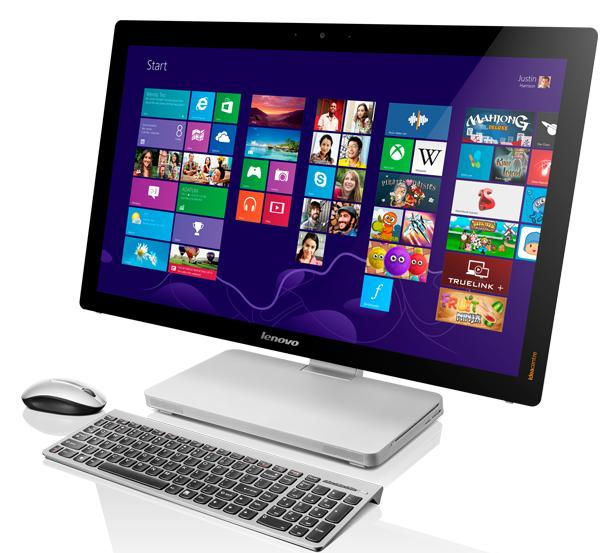 Lenovo IdeaCentre A730 Intel® Core™ i7 i7-4700MQ 68.6 cm (27") 1920 x 1080 pixels Touchscreen All-in-One PC 8 GB DDR3-SDRAM 1 TB HDD NVIDIA® GeForce® GT 740M Windows 8 Grey