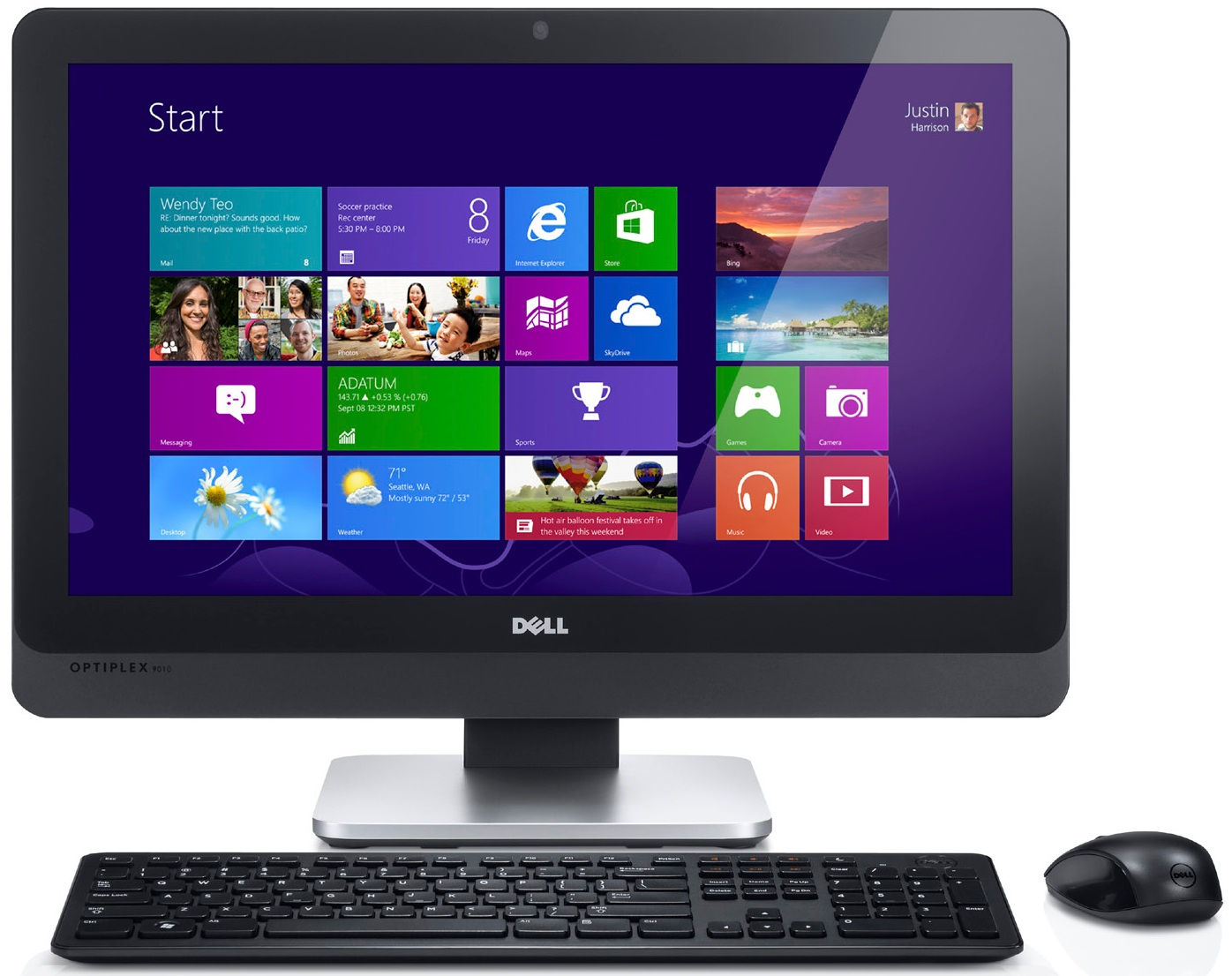 DELL OptiPlex 9010 Intel® Core™ i5 i5-3570S 58.4 cm (23") 1920 x 1080 pixels All-in-One PC 4 GB DDR3-SDRAM 500 GB HDD Windows 7 Professional Black