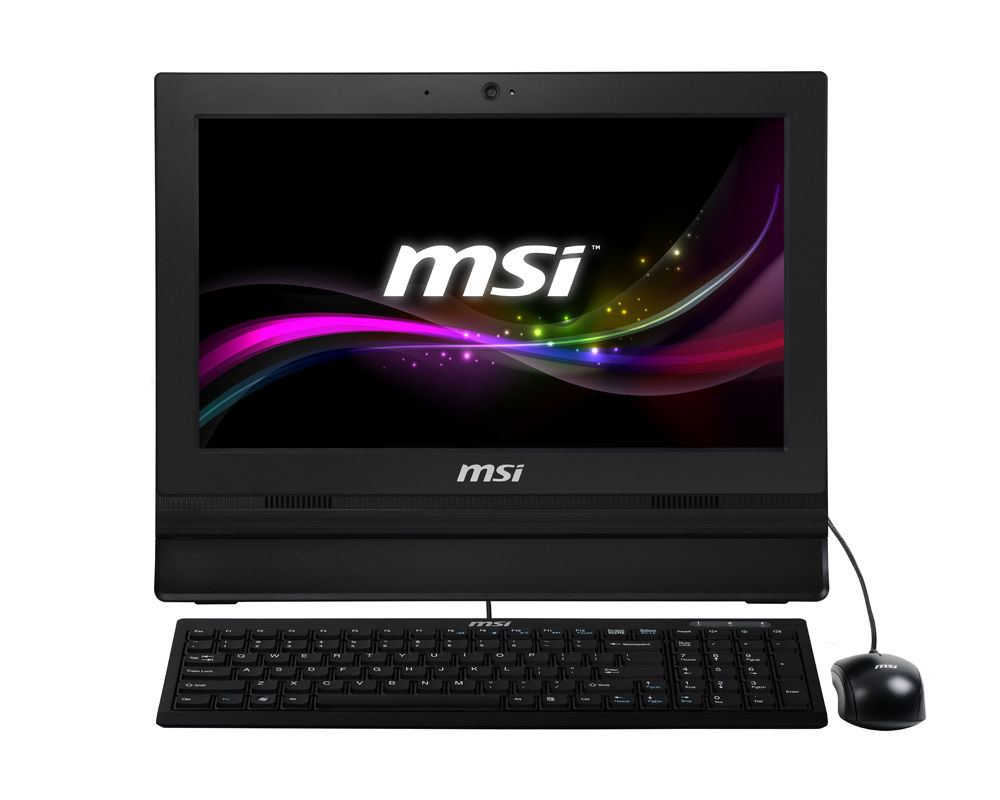 MSI Wind Top AP1622-020XEU Intel® Celeron® 847 39.6 cm (15.6") 1366 x 768 pixels Touchscreen All-in-One PC 4 GB DDR3-SDRAM 320 GB HDD Black