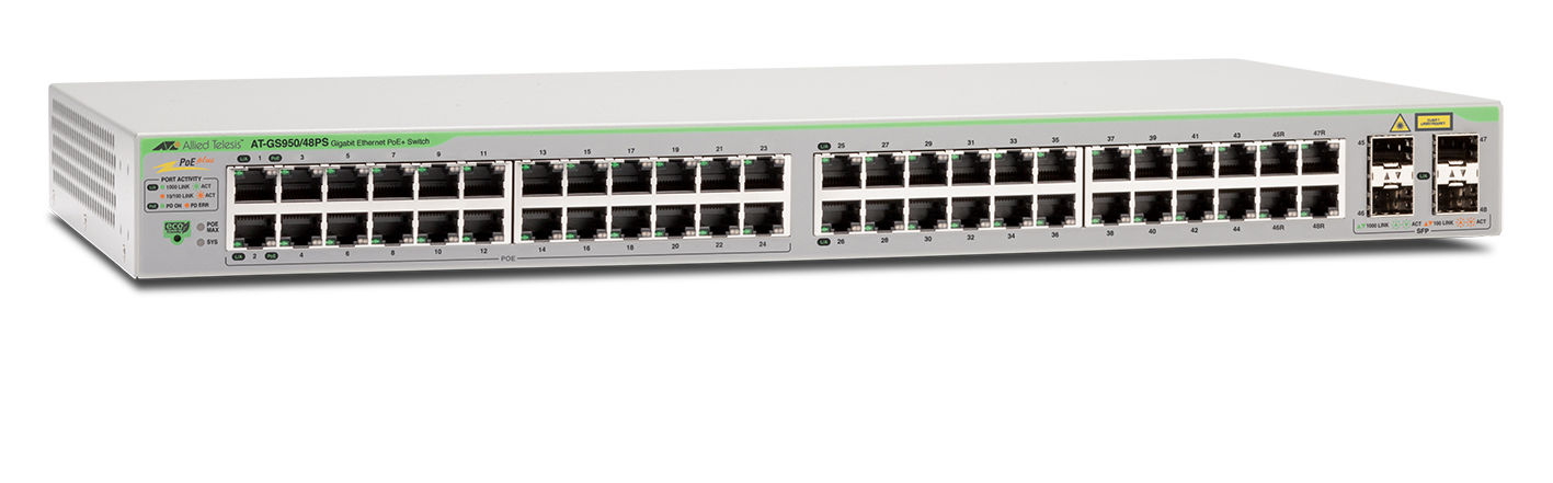 Allied Telesis AT-GS950/48PS-50 Managed Gigabit Ethernet (10/100/1000) Power over Ethernet (PoE) Grey