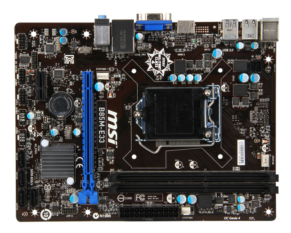 MSI B85M-E33 Intel® B85 LGA 1150 (Socket H3) micro ATX