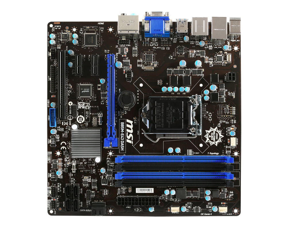 MSI B85M-E43 DASH Intel® B85 LGA 1150 (Socket H3) micro ATX