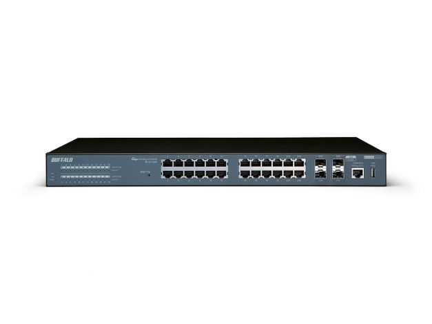 Buffalo BS-G21M-EU Managed L2 Gigabit Ethernet (10/100/1000) Black, Blue