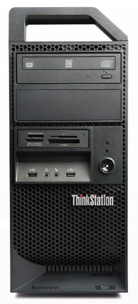 Lenovo ThinkStation E31 Intel® Xeon® E3 V2 Family E3-1220V2 4 GB DDR3-SDRAM 1 TB HDD NVIDIA® Quadro® 600 Windows 7 Professional Tower Workstation Black