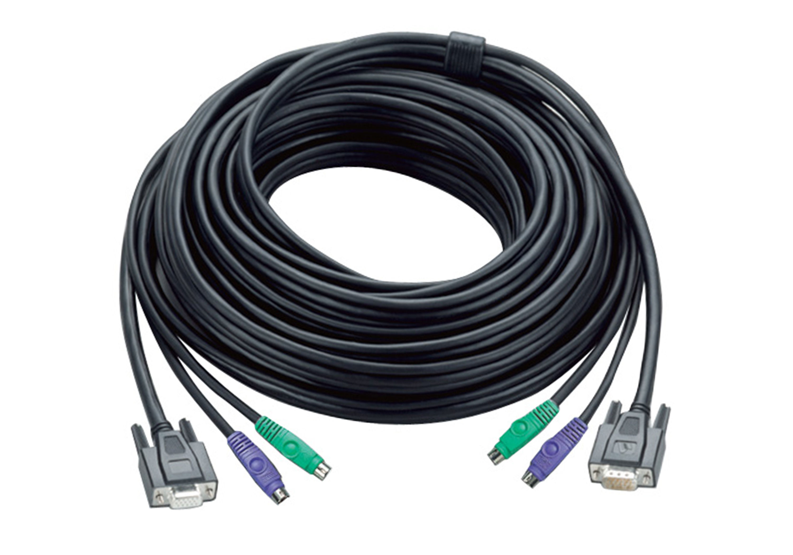 ATEN PS/2 KVM cable Black 1.2 m