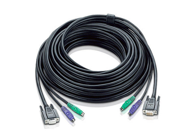 ATEN 67ft PS/2 KVM cable Black 20 m