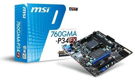 MSI 760GMA-P34 (FX) AMD 760G Socket AM3+ micro ATX